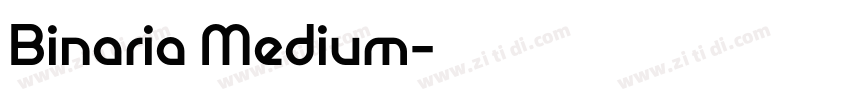 Binaria Medium字体转换